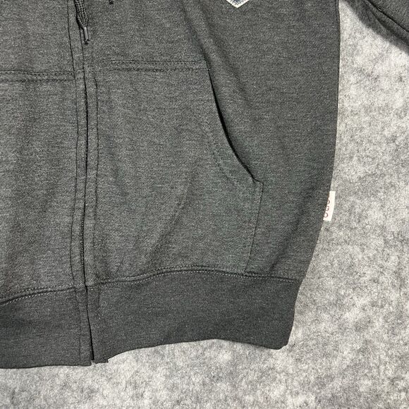 Gogo Fleece COLORADO Spellout Hoodie Men's L Gray Full Zip Sweatshirt Sweater - Picture 12 of 14